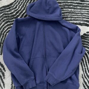 Blue Zip-Up Hoodie
